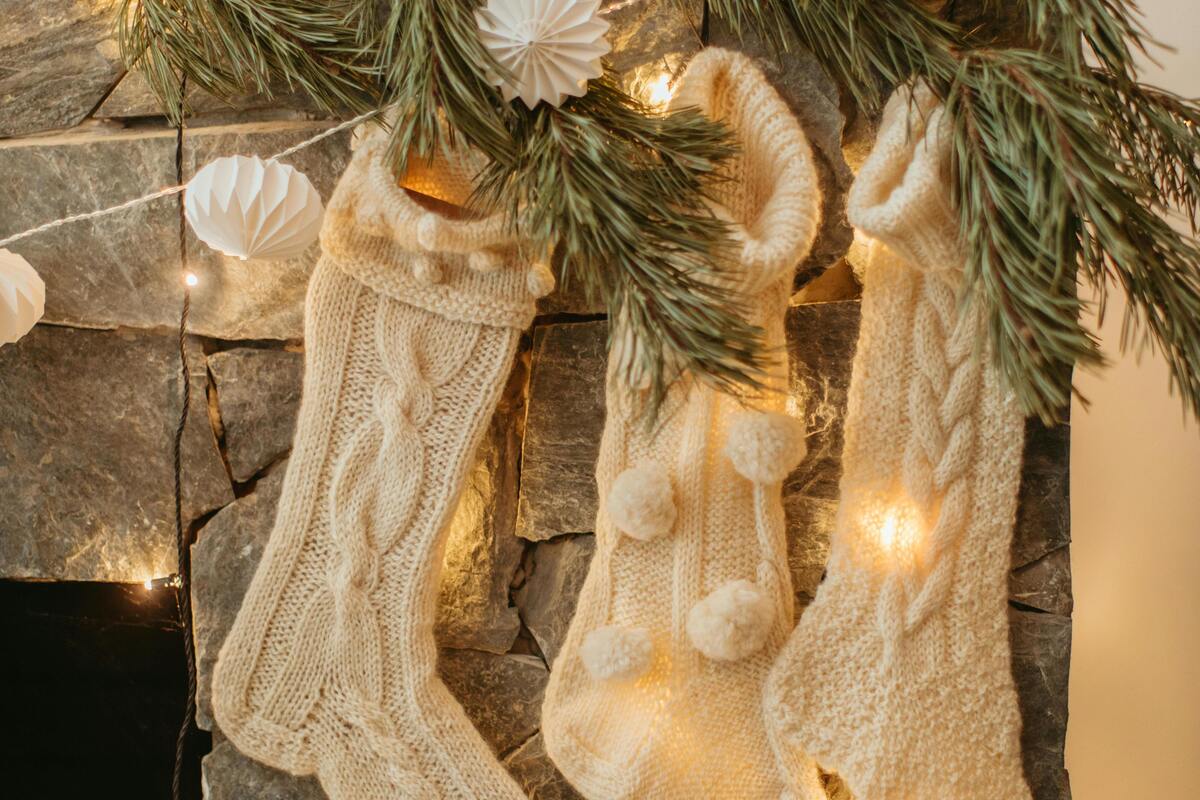 Kerstsok breien