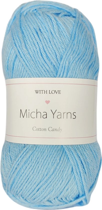 Micha Yarns 100% katoen haakgaren  Baby Blauw 014?