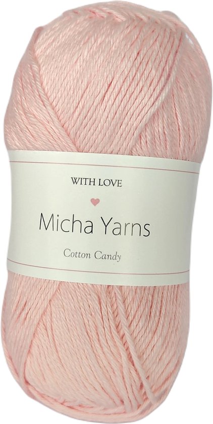 Micha Yarns 100% katoen haakgaren Baby Roze (010)?