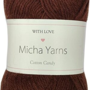 Micha Yarns 100% katoen haakgaren Bruin 021?