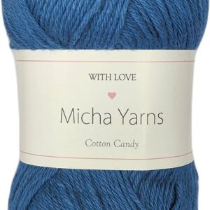 Micha Yarns 100% katoen haakgaren Denim Blauw 015?