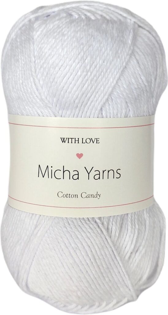 Micha Yarns 100% katoen haakgaren Wit (001)?