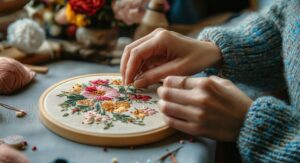 Bloemen borduren: gratis en makkelijk patroon