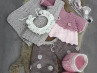 Haakpakket XXL Funny kledingset Dots pastel